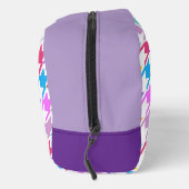 Hahnentrittmuster Multicolor+White Big Pattern Waschbeutel (Rechts)