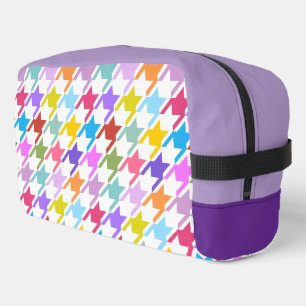 Hahnentrittmuster Multicolor+White Big Pattern Waschbeutel