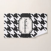 Hahnentrittmuster Muster Badhandtuch Set (Handtuch)