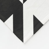 Hahnentrittmuster-Muster Fleecedecke (Ecke)