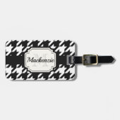 Hahnentrittmuster Muster Gepäckanhänger (Vorderseite horizontal)