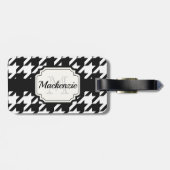 Hahnentrittmuster Muster Gepäckanhänger (Rückseite horizontal)