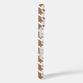 Hahnentrittmuster Muster Mocha Mousse und Weiß Case-Mate iPhone Hülle (Rückseite / Rechts)