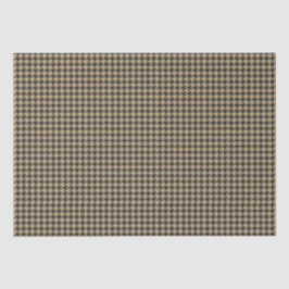 Hahnentrittmuster-Muster-Pale Taupe- Seidenpapier