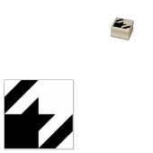 Hahnentrittmuster Muster Schwarz-weiß Gummistempel (Stempel)