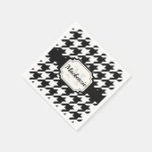 Hahnentrittmuster Muster Serviette (Ecke)