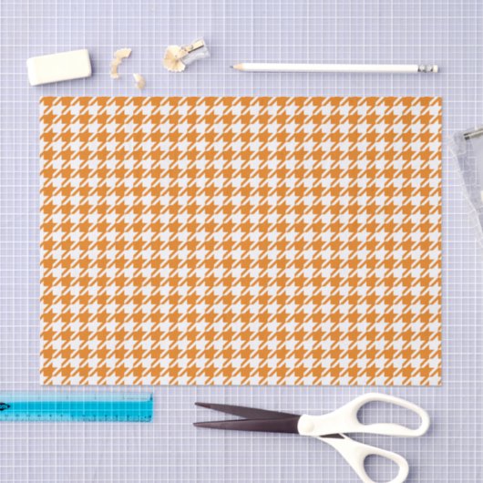 Hahnentrittmuster ORANGE IRGENDEIN FARBhintergrund Seidenpapier (Handwerk)