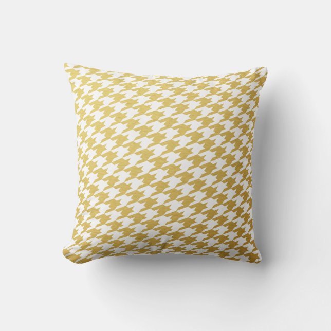 Hahnentrittmuster Pattern Throw Kissen (Vorderseite)