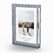 Hahnentrittmuster Peacoat Frame Foto (Rechts)