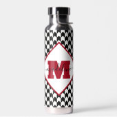 Hahnentrittmuster personalisiert trinkflasche (Links)