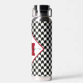 Hahnentrittmuster personalisiert trinkflasche (Rückseite)