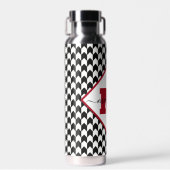 Hahnentrittmuster personalisiert trinkflasche (Vorne)