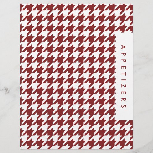 Hahnentrittmuster Rezept Division / Appetithäppche (Vorderseite)