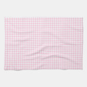 Hahnentrittmuster-Rosa und Weiß Handtuch (Horizontal)