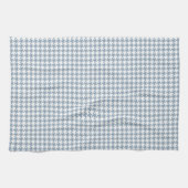 Hahnentrittmuster-Schiefer und Weiß Handtuch (Horizontal)