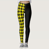 Hahnentrittmuster / Schwarz Leggings (Vorderseite)