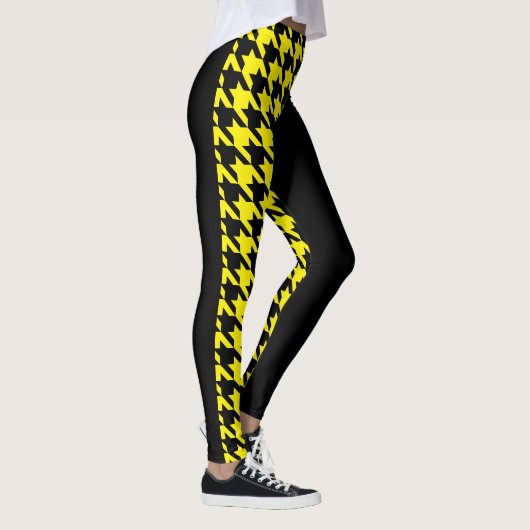 Hahnentrittmuster / Schwarz Leggings (Rechts)