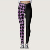Hahnentrittmuster / Schwarz Leggings (Vorderseite)