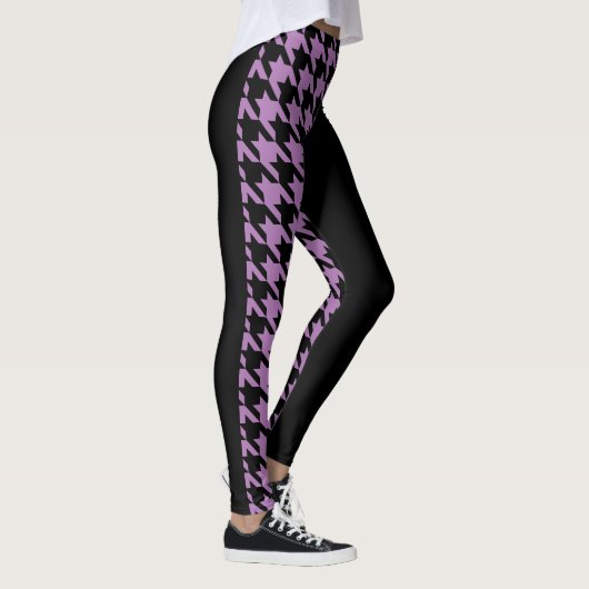 Hahnentrittmuster / Schwarz Leggings (Rechts)