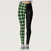 Hahnentrittmuster / Schwarz Leggings (Vorderseite)