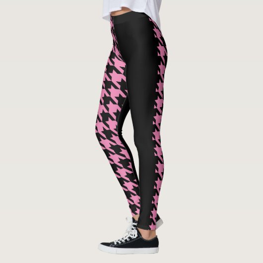 Hahnentrittmuster / Schwarz Leggings (Links)
