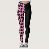 Hahnentrittmuster / Schwarz Leggings (Vorderseite)