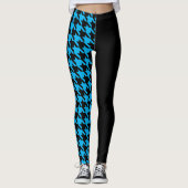 Hahnentrittmuster / Schwarz Leggings (Vorderseite)