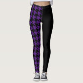 Hahnentrittmuster / Schwarz Leggings (Vorderseite)