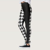 Hahnentrittmuster / Schwarz Leggings (Links)