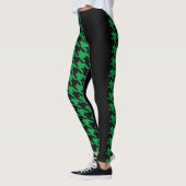 Hahnentrittmuster / Schwarz Leggings (Links)