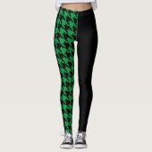 Hahnentrittmuster / Schwarz Leggings (Vorderseite)
