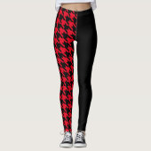 Hahnentrittmuster / Schwarz Leggings (Vorderseite)