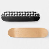 Hahnentrittmuster / Schwarz Skateboard (Horizontal)