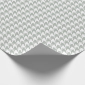 Hahnentrittmuster-silbernes Geschenkpapier (Ecke)