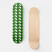 Hahnentrittmuster-Skateboard für Grüne Schallplatt Skateboard (Vorderseite)