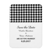 Hahnentrittmuster speichern das Datumsfenster, Sch Magnet (Vertikal)