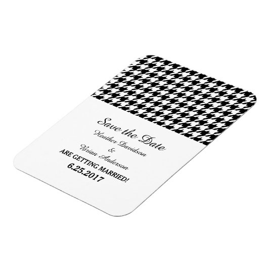 Hahnentrittmuster speichern das Datumsfenster, Sch Magnet (Linke Seite)