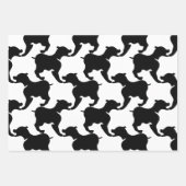 Hahnentrittmuster Style Tesselung Hund Farbe auswä Geschenkpapier Set (Vorderseite 2)