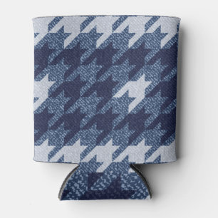 Hahnentrittmuster Tartan Jeans Hintergrunddesign Dosenkühler