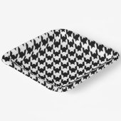 Hahnentrittmuster-Teller aus Vintagem Papier Pappteller (Gewinkelt)