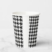 Hahnentrittmuster Vintag Pappbecher (Links)