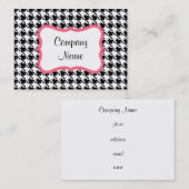 Hahnentrittmuster-Visitenkarte Visitenkarte (Vorne/Hinten)