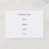 Hahnentrittmuster-Visitenkarte Visitenkarte (Rückseite)