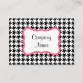 Hahnentrittmuster-Visitenkarte Visitenkarte (Vorderseite)