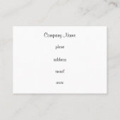 Hahnentrittmuster-Visitenkarte Visitenkarte (Rückseite)