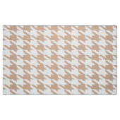 Hahnentrittmuster Weiß und Tan Nahtloses Muster Stoff (Fat Quarter (45,7 x 55,9 cm))