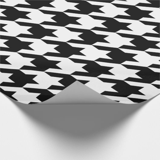 Hahnentrittmustermuster Geschenkpapier (Ecke)