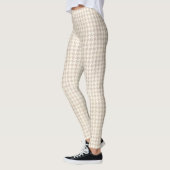 Hahnentrittmustervanille Muster Leggings (Links)