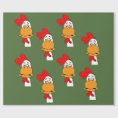 Hahnentwurfs-Packpapier Geschenkpapier (Flach)