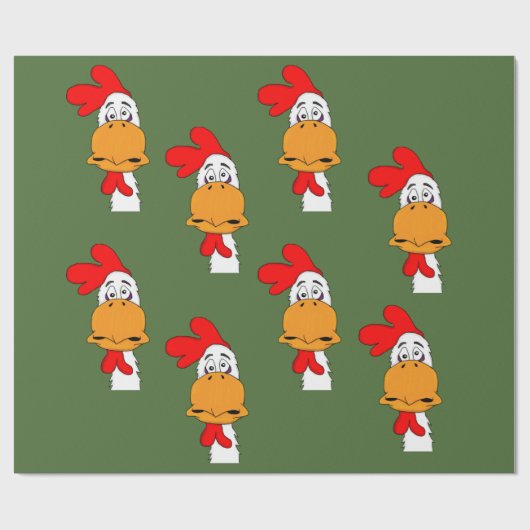 Hahnentwurfs-Packpapier Geschenkpapier (Flach)